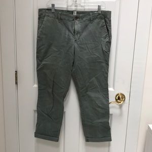 Gap Girlfriend Twill Stripe Chinos